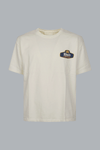 RHUDE RACING CREST T-SHIRT VINTAGE WIT/MARINEBLAUW