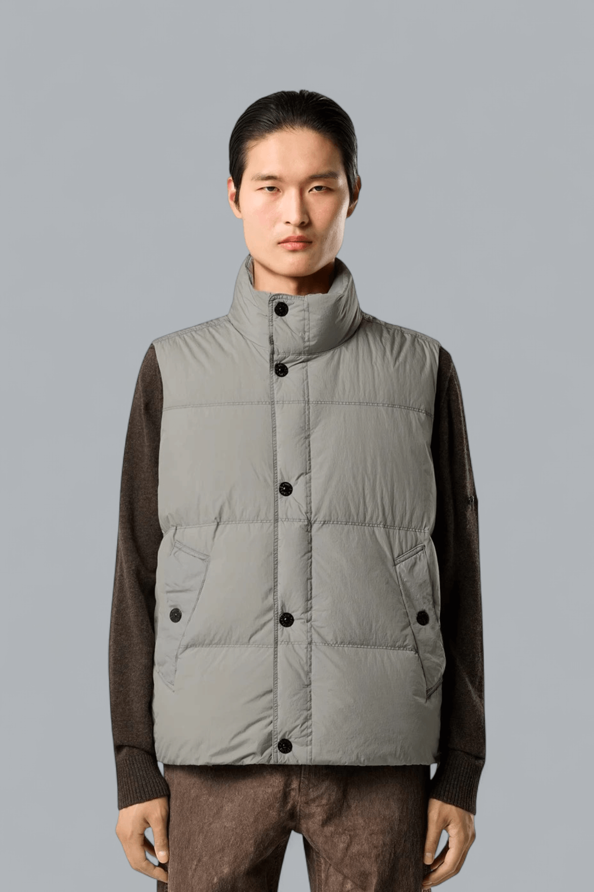 GARMENT DYED CRINKLE REPS NY VEST