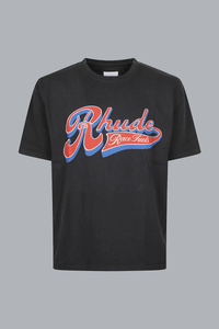 RHUDE PIT STOP TEE VINTAGE BLACK/ RED / BLUE