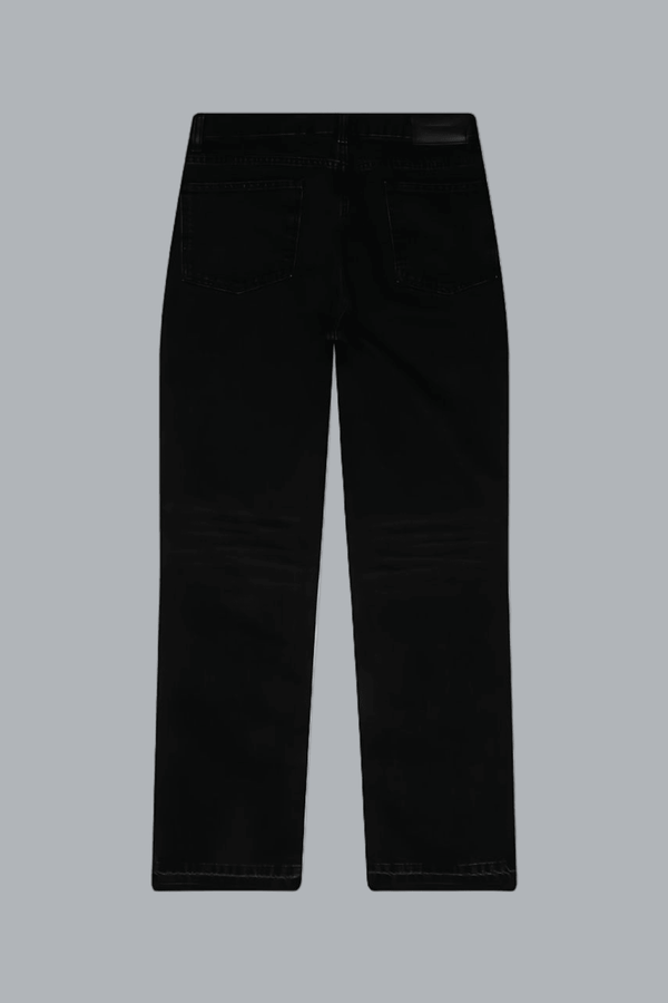 RIPPED HEATON DENIM STRAIGHT JEANS
