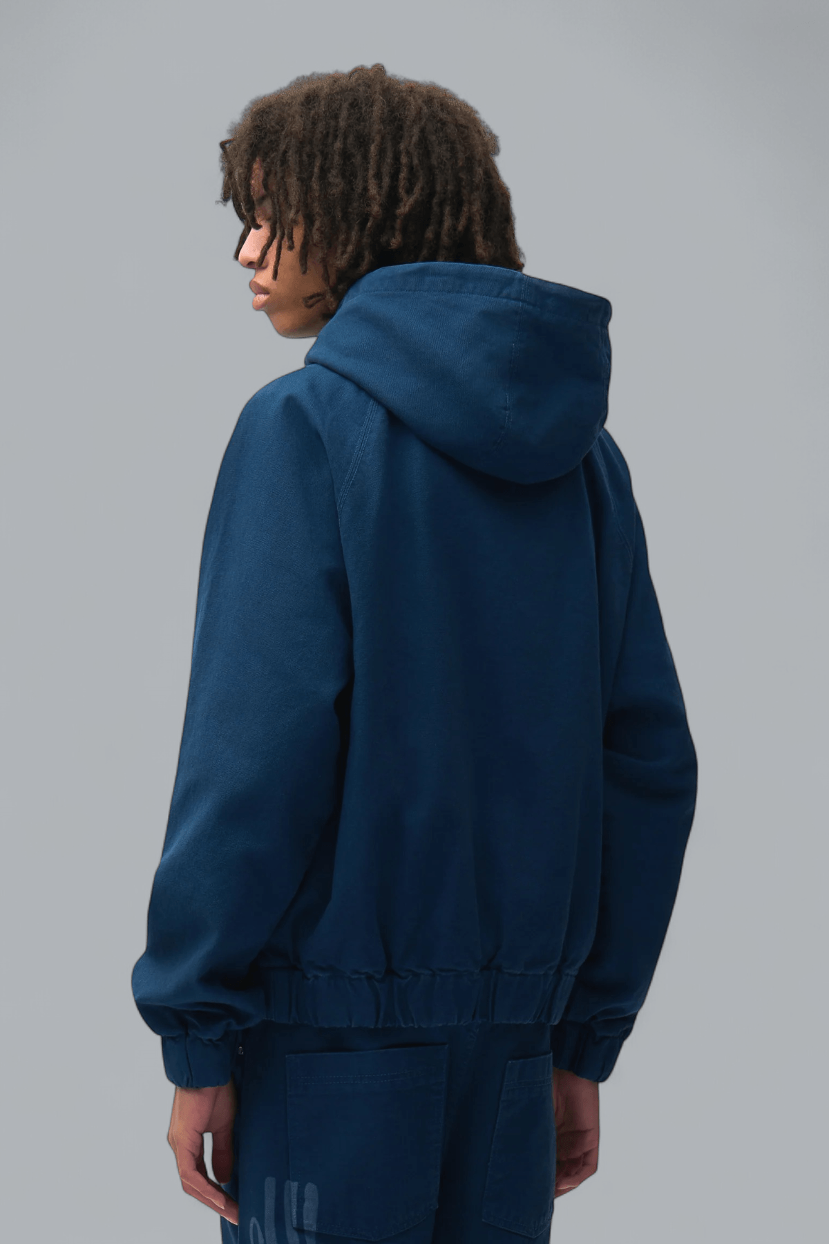 STENCIL CANVAS HOODED JACKET