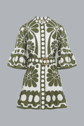 PALERMO GREEN MINI DRESS