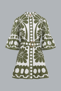 PALERMO GREEN MINI DRESS