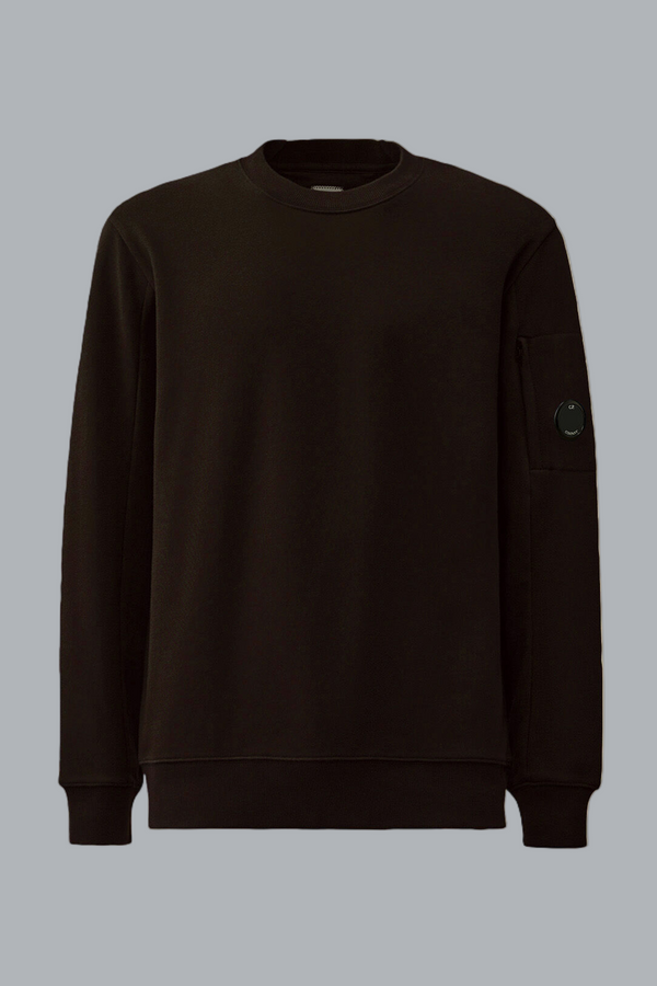 DIAGONAL RAISED FLEECE LENS SWEATER
