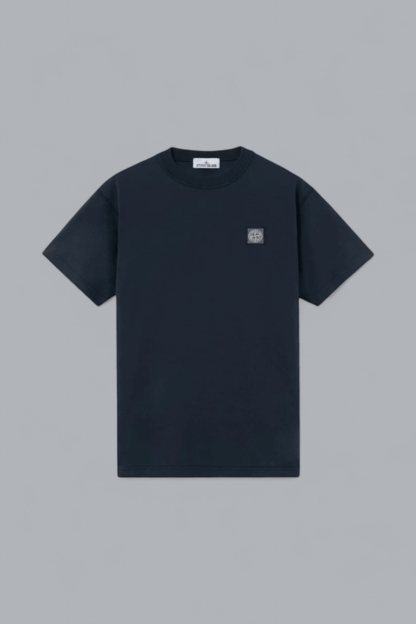 ORGANIC COTTON JERSEY 'FISSATO' EFFECT T-SHIRT