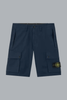 STRETCH ORGANIC COTTON TWILL SHORTS NAVY BLUE