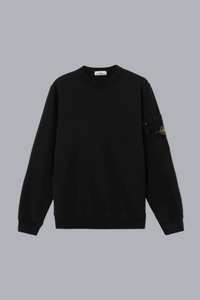 COTTON FLEECE WITH SEASONAL POCKET SWEATSHIRT BLACK