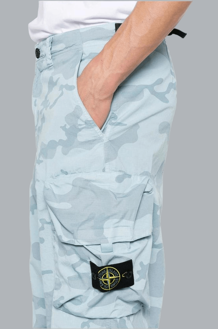 FADED CAMO RIPSTOP-TC TROUSERS POWDER BLUE