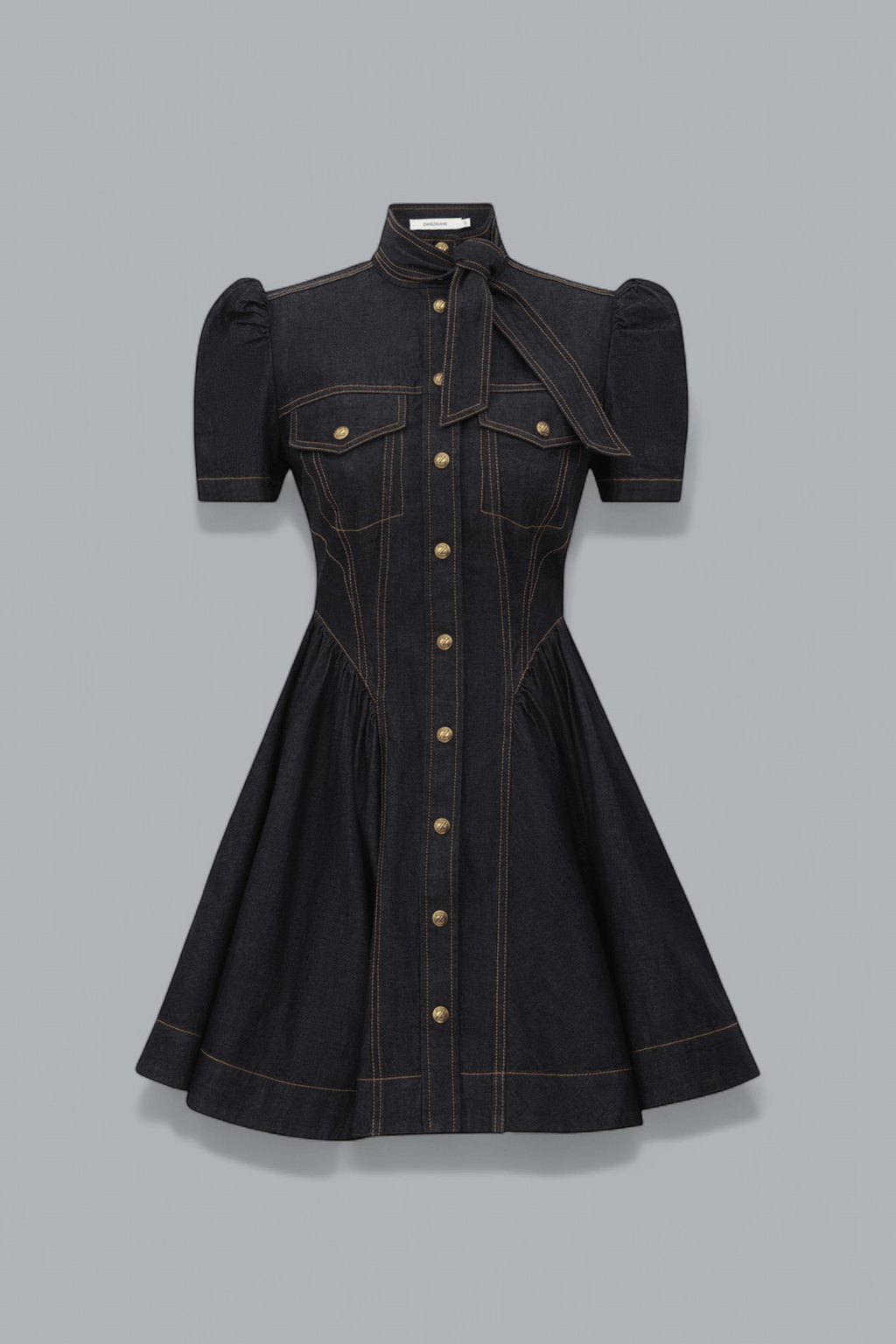 DENIM CORSET MINI DRESS
