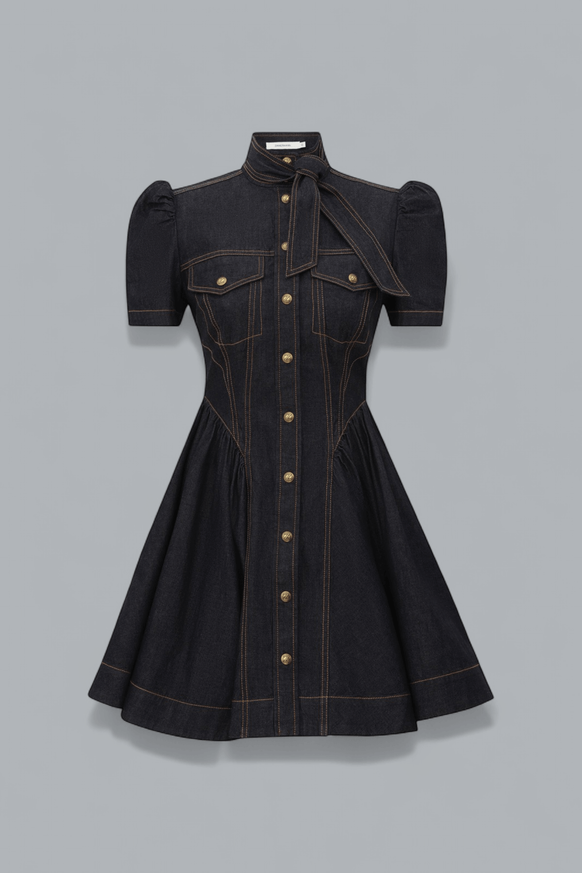 DENIM CORSET MINI DRESS