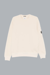 COTTON DIAGONAL FLEECE CREWNECK LENS SWEATSHIRT