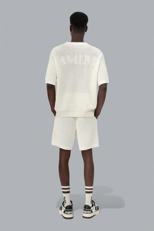 AMIRI LOGO CROCHET T-SHIRT