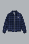 CHECK FLANNEL SLOGAN JACKET