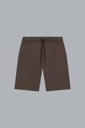 Interlock Supima sportshorts in ebbenbruin