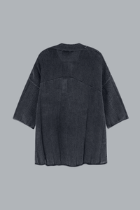 KNITTED VARSITY JERSEY GREY