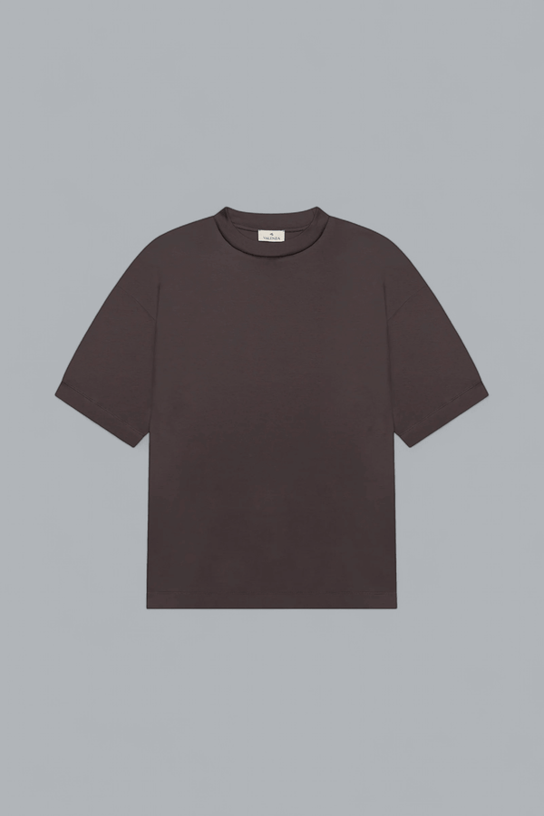 Interlock Supima Oversized T-Shirt Asphalt