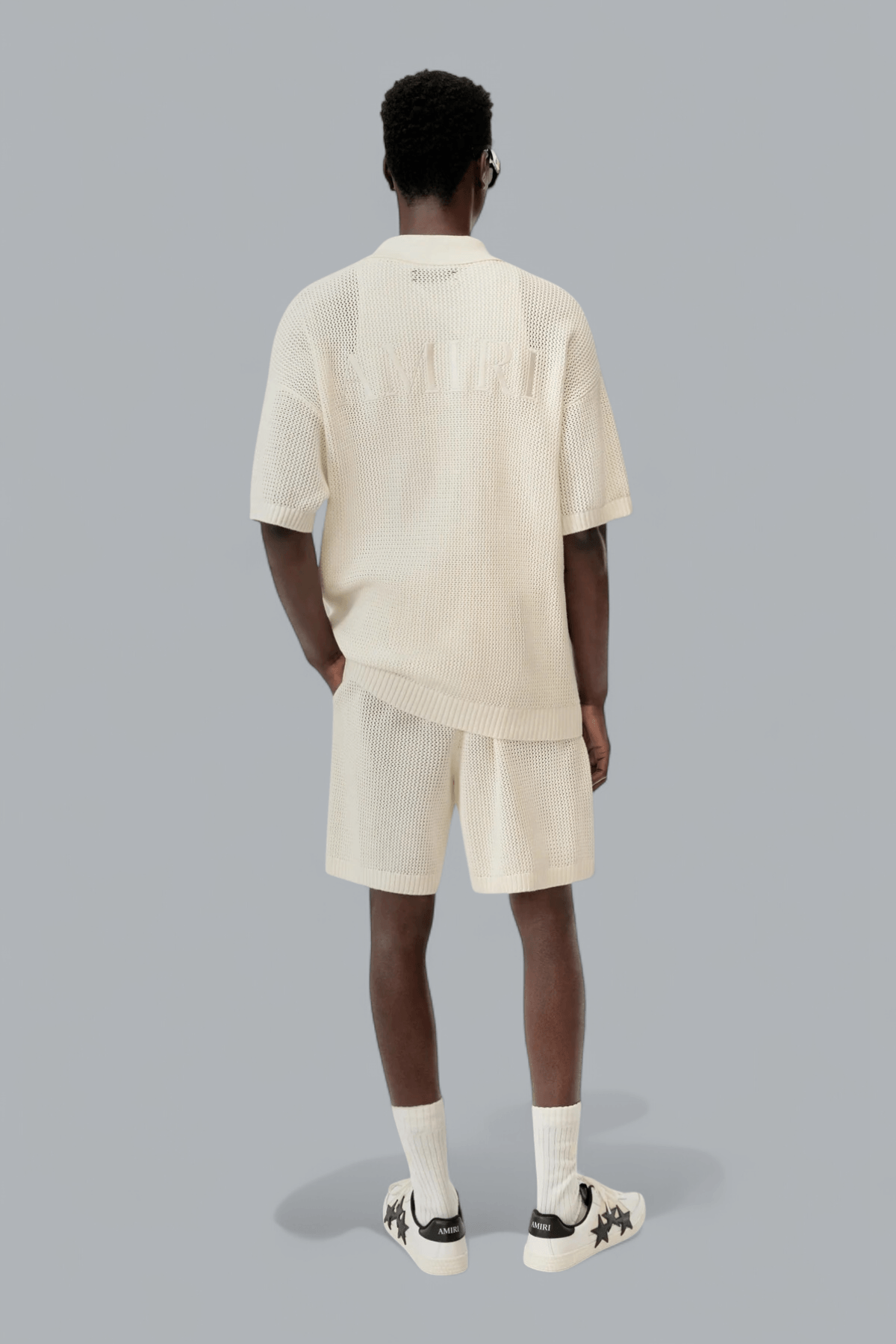 AMIRI LOGO CROCHET SHORT