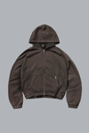 INITIAL BOXY OVERSIZED ZIP THROUGH HOODIE