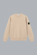 Sweatshirt van biologisch katoen fleece in de kleur Desert Sand.
