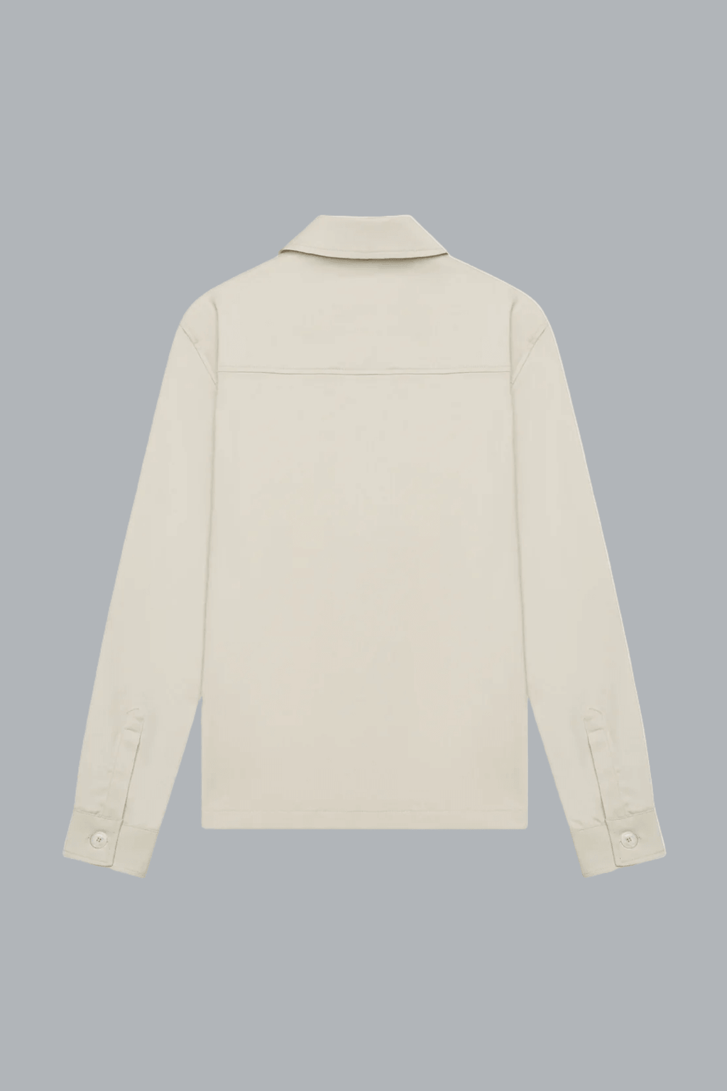 Wool Stretch Overshirt Light Beige