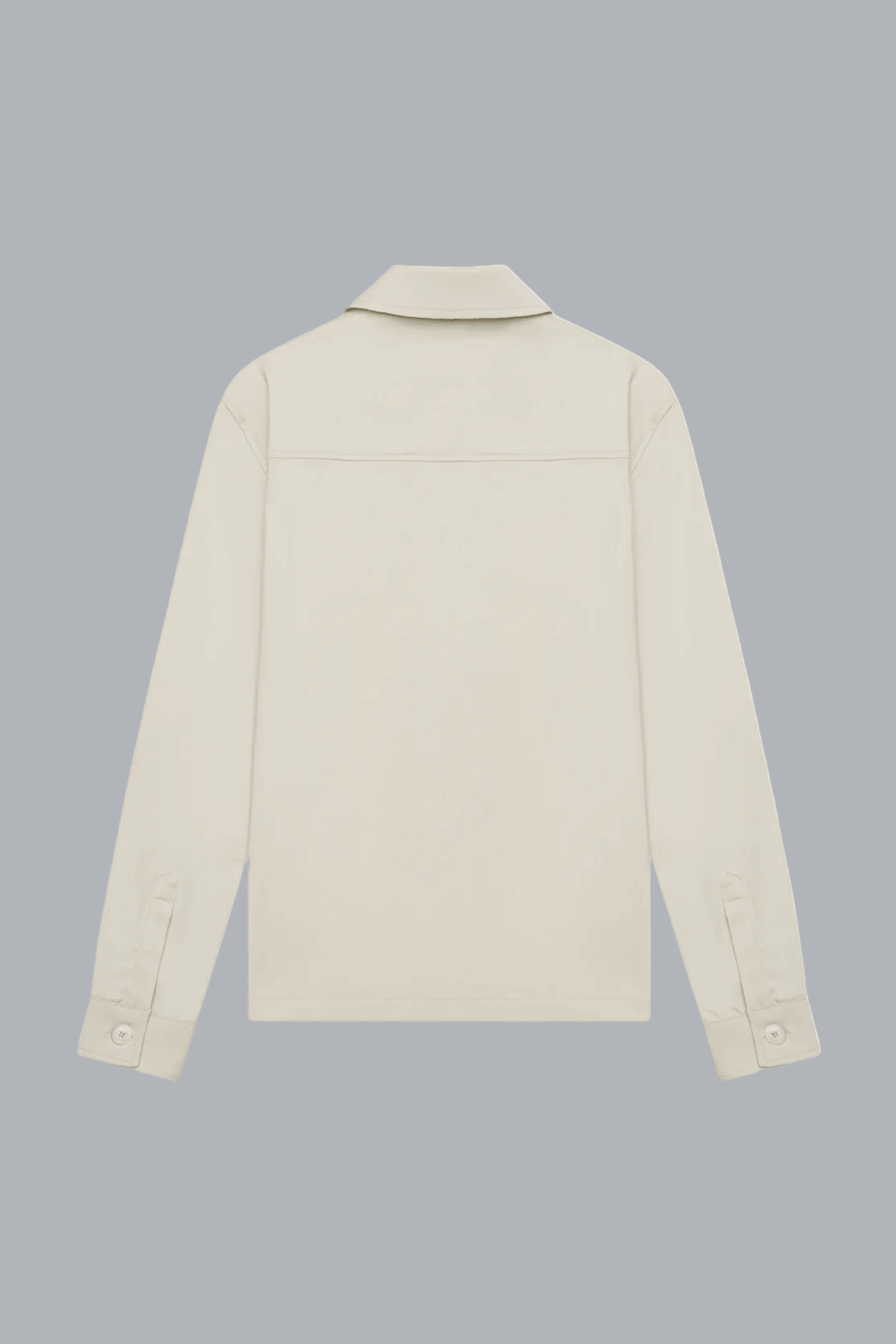 Wool Stretch Overshirt Light Beige