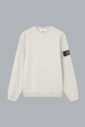 OLD' EFFECT MALFILÉ FLEECE SWEATSHIRT PEARL GREY