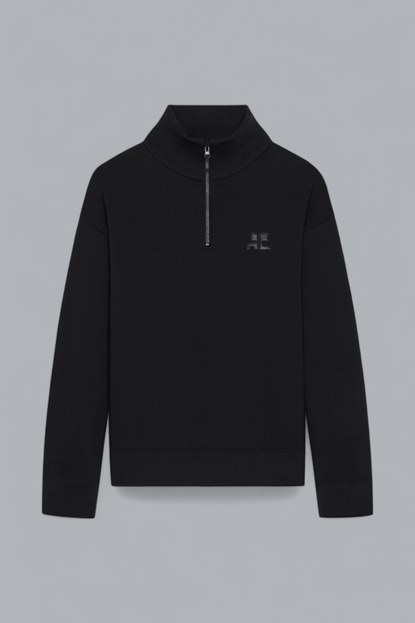FLEECE ZIP UP SWEATER