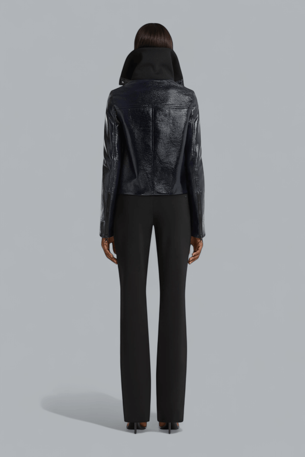 HIGH COLLAR VINYL JACKET