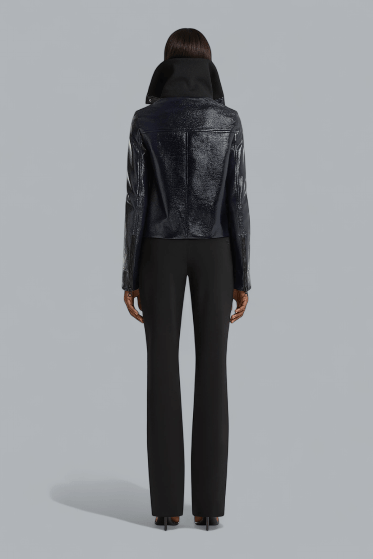 HIGH COLLAR VINYL JACKET