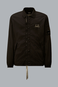 CHROME-R ZIPPED LENS OVERSHIRT BLACK