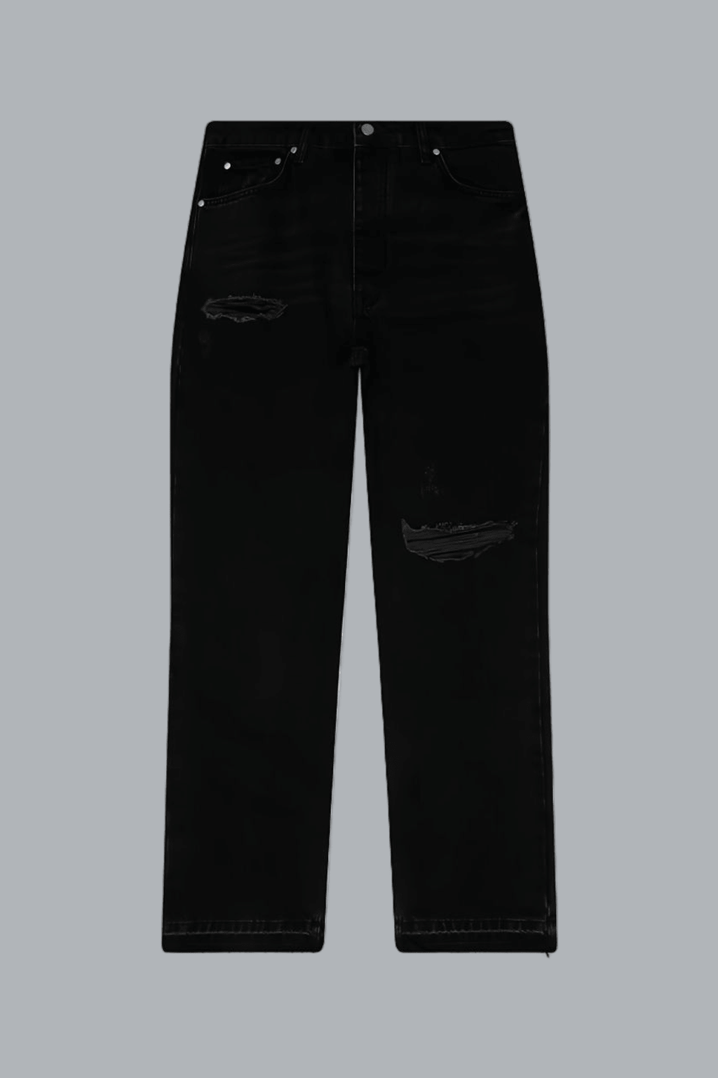 RIPPED HEATON DENIM STRAIGHT JEANS