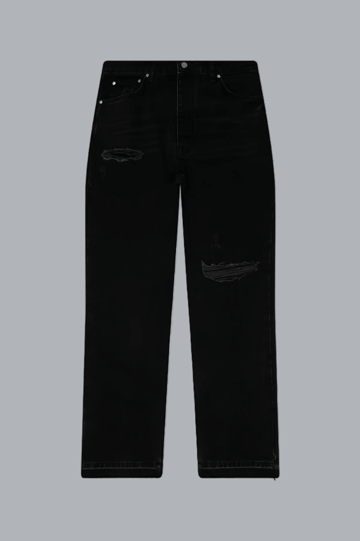 RIPPED HEATON DENIM STRAIGHT JEANS