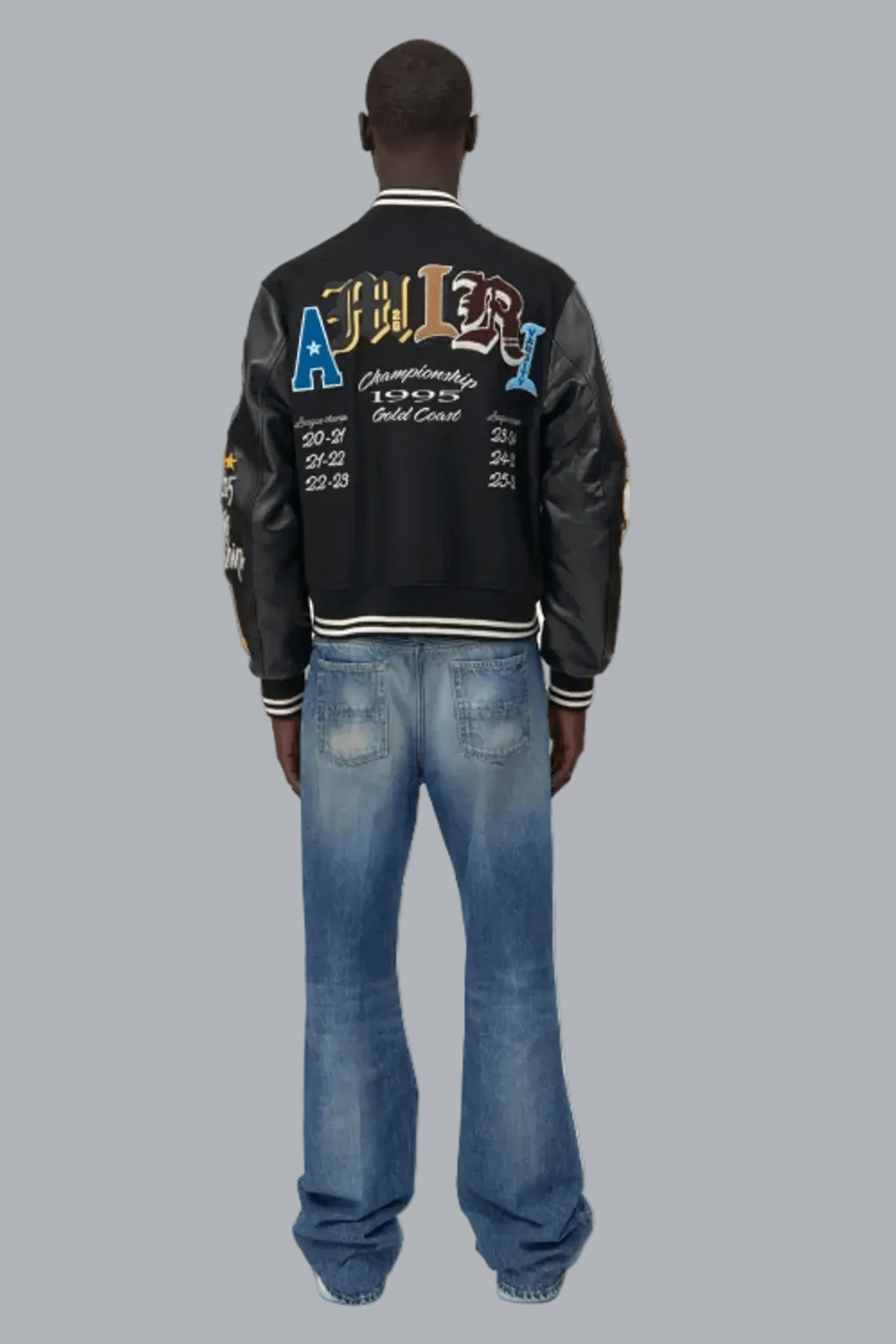 VARSITY PATCH JACKET BLACK