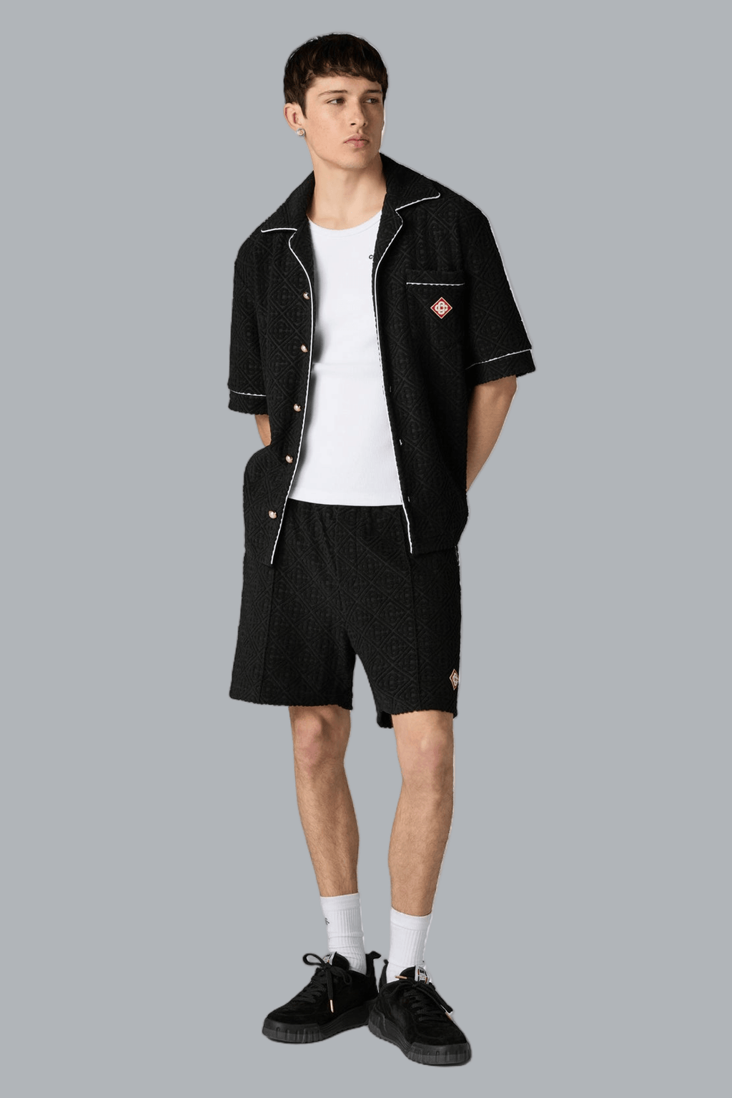 TOWELLING MONOGRAM SHORTS