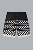 CHECKERED MESH SHORT BLACK