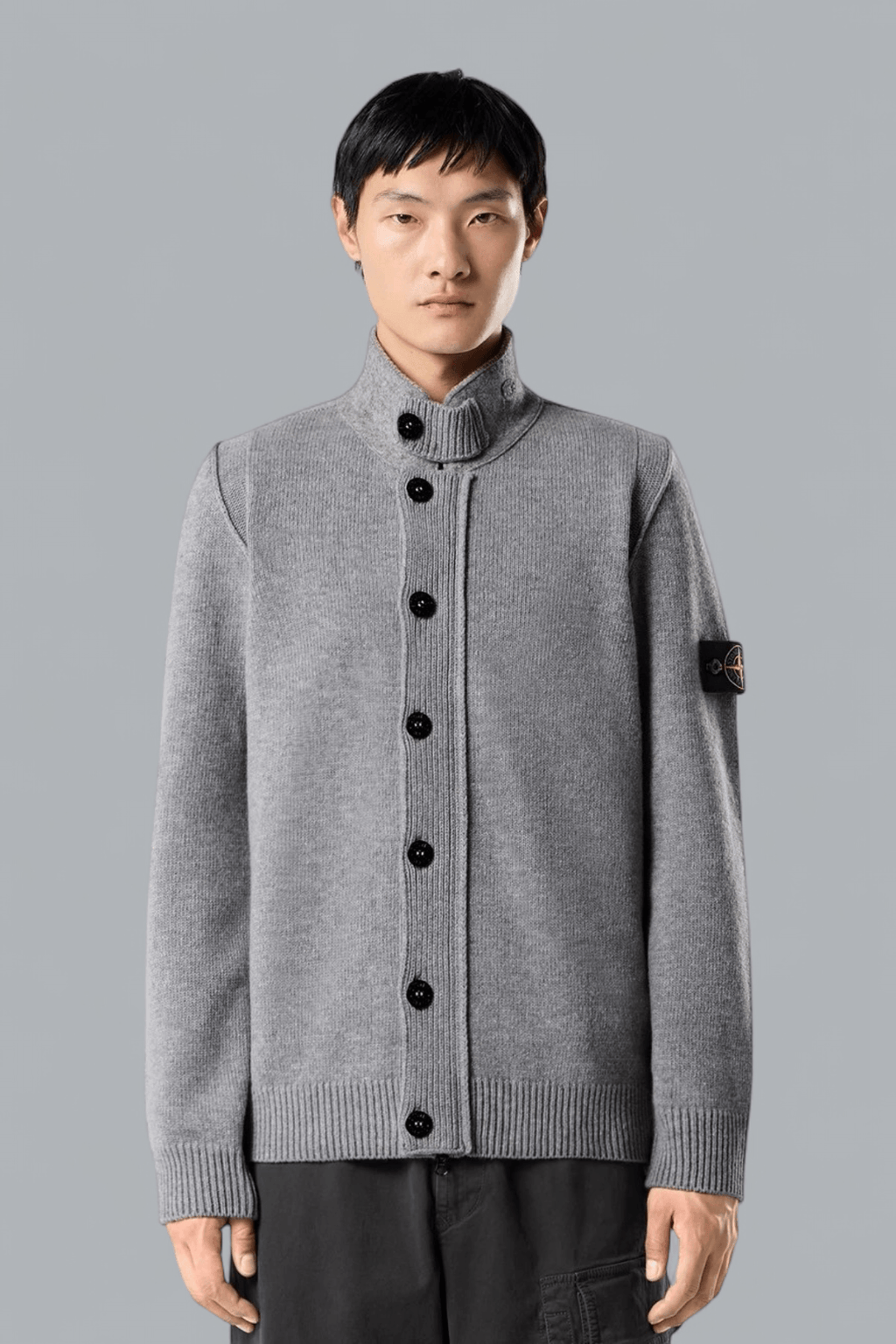 LAMBSWOOL BUTTON-UP CARDIGAN