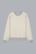 Reversible Label Crewneck Sweater