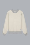 Reversible Label Crewneck Sweater