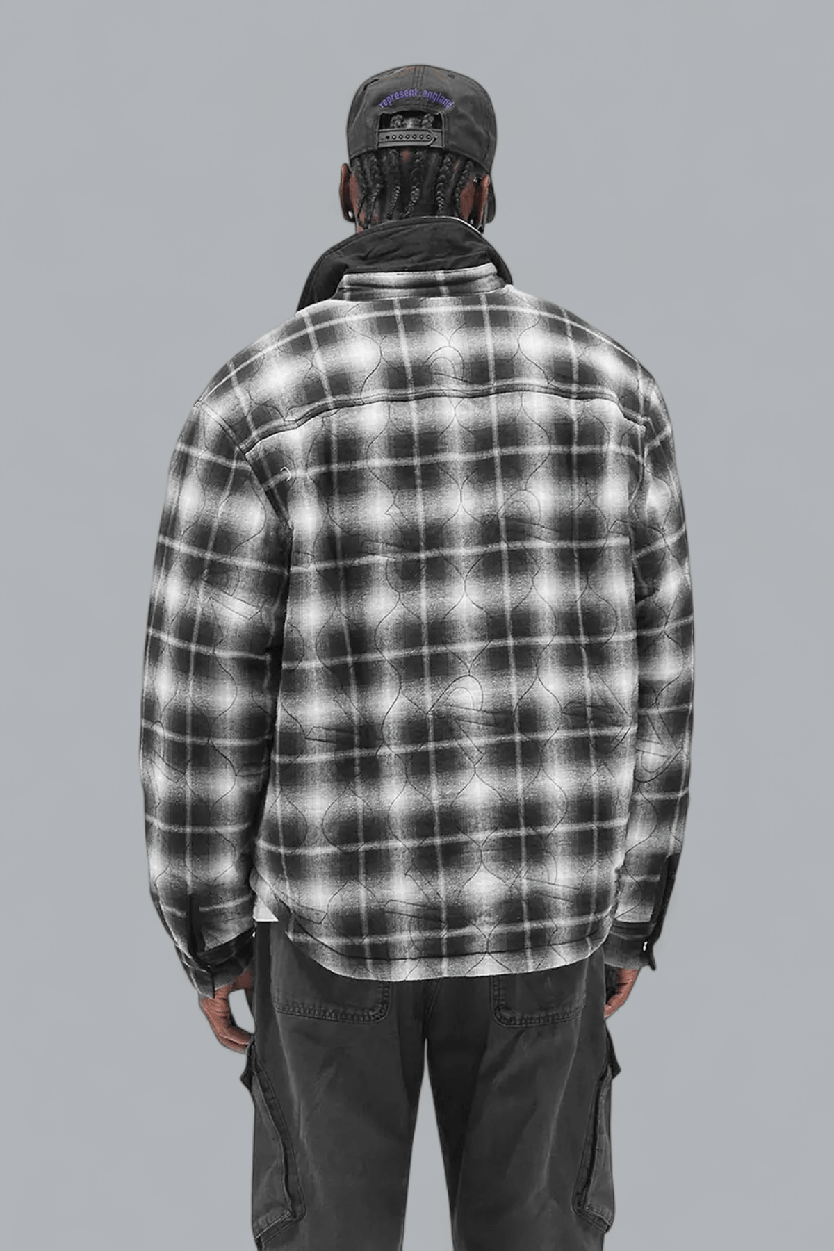 LOGO QUILTED FLANNEL SHIRT