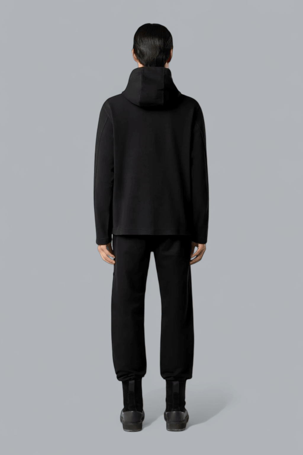 ORGANIC COTTON INTERLOCK ZIP THROUGH HOODIE