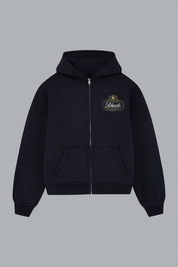 SAFARI CREST ZIP THROUGH HOODIE