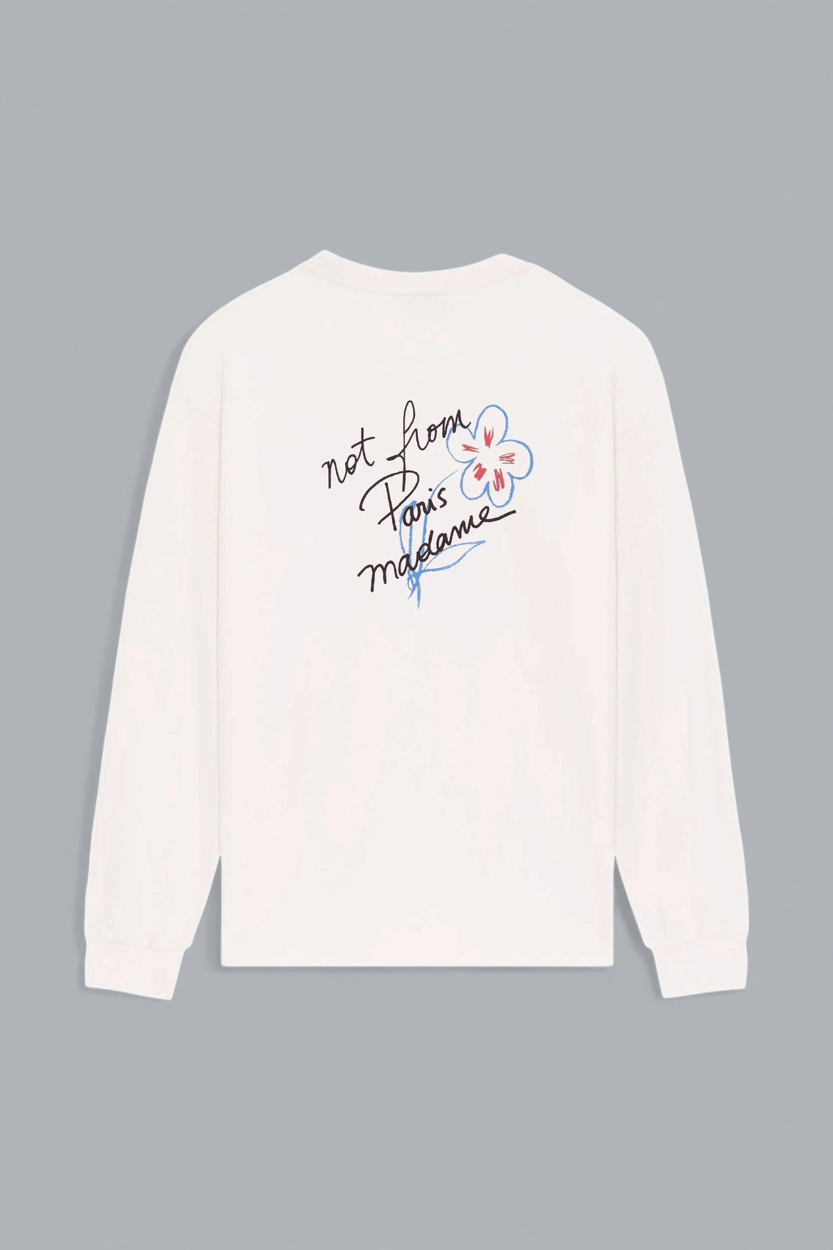 ESQUISSE SLOGAN LONG SLEEVE T-SHIRT