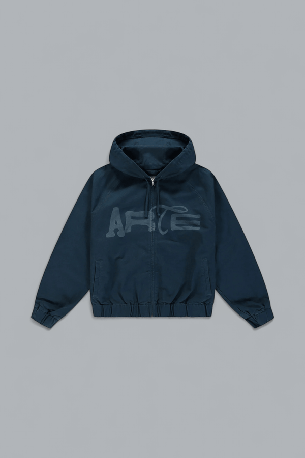 STENCIL CANVAS HOODED JACKET