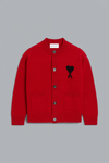 FELTED MERINO WOOL AMI DE COEUR CREWNECK CARDIGAN