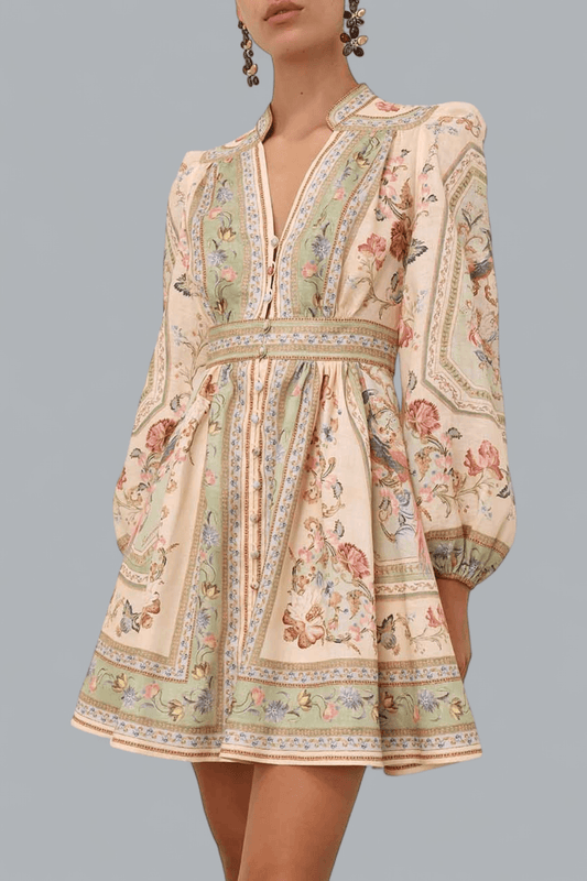 ROSELIGHT PLUNGE MINI DRESS