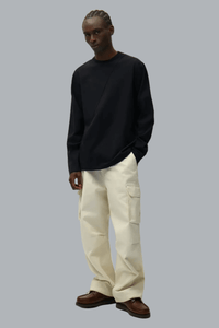 Back Circle Logo Longsleeve Black