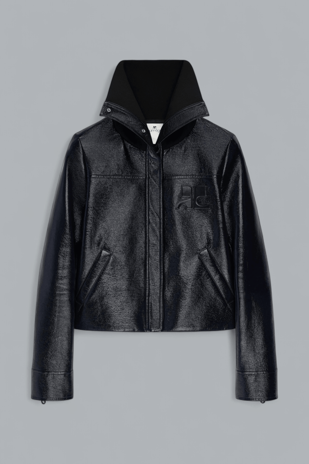 HIGH COLLAR VINYL JACKET