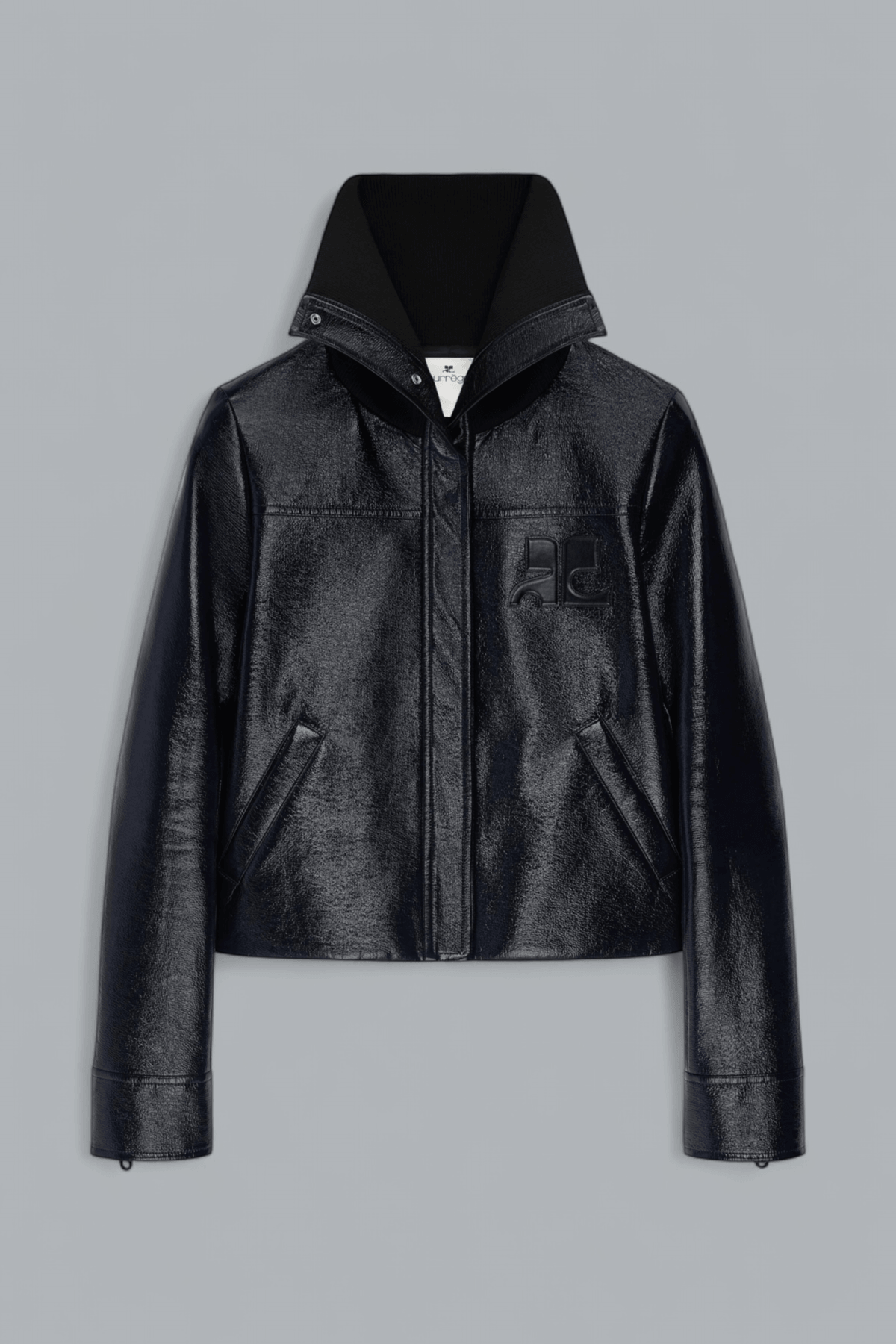 HIGH COLLAR VINYL JACKET
