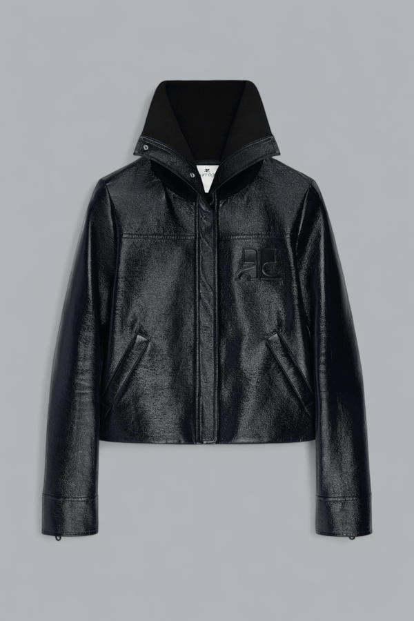 HIGH COLLAR VINYL JACKET