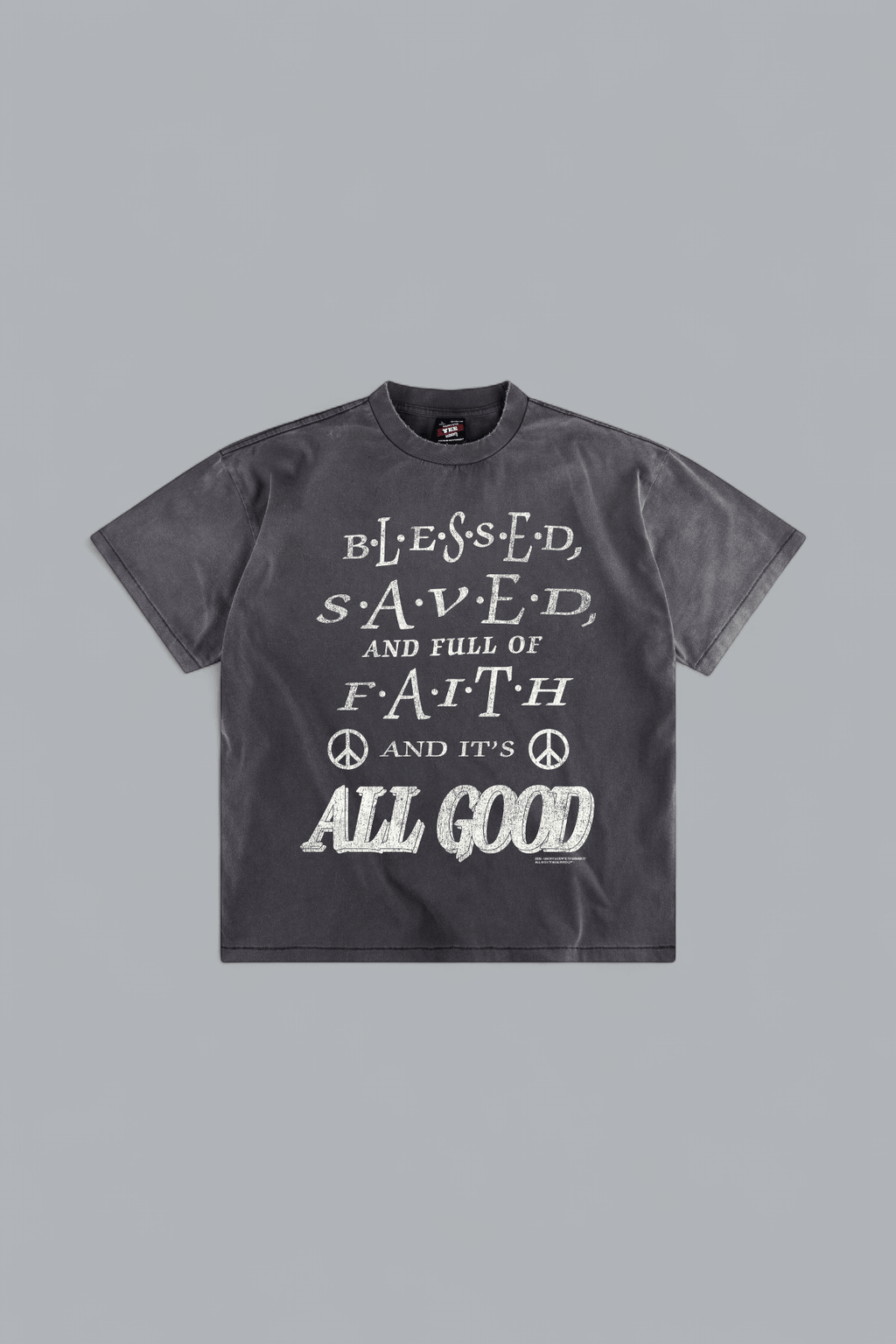 THE PERFECT VINTAGE BLESSED SAVED FAITH T-SHIRT
